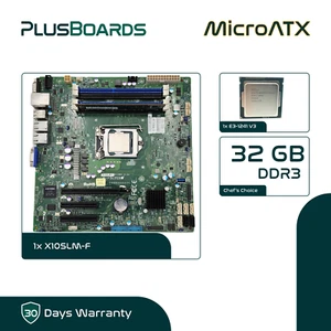 Supermicro X10SLM-F LGA 1150 Micro ATX C224 E3-1241V3 4 núcleos 3,50 GHz y 32 GB de RAM - Imagen 1 de 5