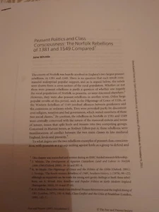 Peasant Politics & Class Consciousness: The Norfolk Rebellions of 1381 & 1549... - Picture 1 of 1