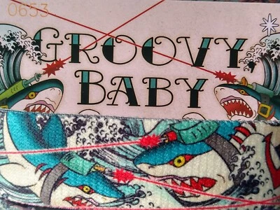 ZOX "GROOVY BABY" Strap W/ Card-Silver (SZ Medium) *White Star* - Image 1 of 4