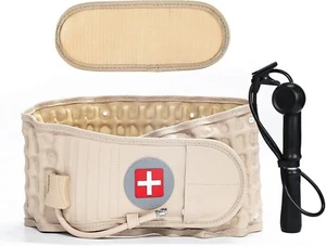 Decompression Belt Back Brace Lumbar Spinal Support & Extender Belt Air Traction - Picture 1 of 8