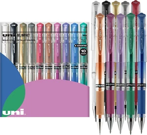 Uniball Signo 207 Gel Impact Stick Penne - 10 penne gel a punta grassetta assortite da 1,0 mm - Foto 1 di 12