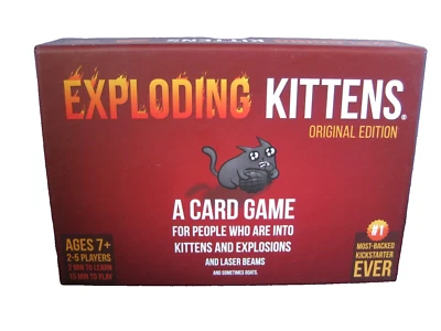 EXPLODING KITTENS A CARD GAME FOR PEOPLE WHO ARE INTO KITTENS & EXPLOSIONS - 7+ - Image 1 of 4