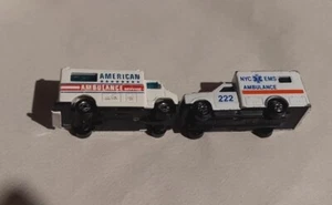 2 AmbulancesMajorette #255 Ford Ranger Ambulance White NYC EMS 1/64 Scale - Picture 1 of 6
