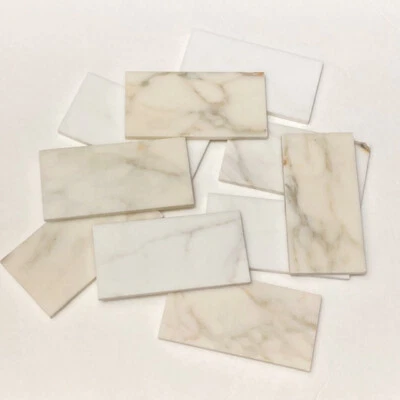 Calacatta Gold White Marble Honed Natural Stone 3x6 Subway Tile Wall Floor  - Image 1 of 2