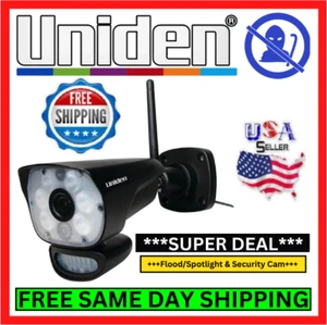 Flood Light Outdoor Security Camera Motion Detector Wifi Audio/Video Cell Phone - Picture 1 of 9