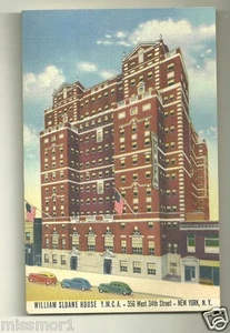 Postal de William Sloane House YMCA de la ciudad de Nueva York década de 1930 - Imagen 1 de 1