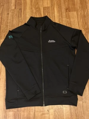 Ogio Boston Scientific Mens Size Large Full Zip Black Windbreaker Light Jacket - Image 1 of 4