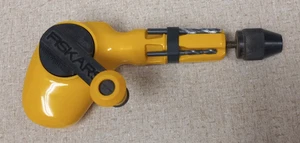Fiskars Yellow Black Manual Crank Rotary Hand Drill 1/4" Chuck - Picture 1 of 10