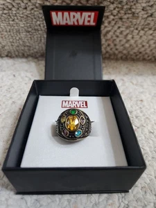 Marvel Infinity Gauntlet Class of Infinite Power Anello in Metallo Uomo Taglia 11! Nuovo - Foto 1 di 12