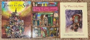 3 x Colin Thompson HB Books + Tower to Sun + No Place Home+ How Live Forever 1st - Picture 1 of 10