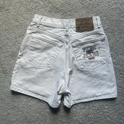 Pantalones cortos para mujer Y2K Pepe Jeans blanco claro (crema) lavado Essex talla 27 Foto 1 de 4