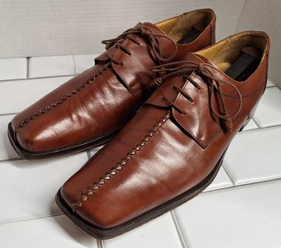 Mezlan Brown Leather Dress Shoes Men's Size 12 M Tassel Laces Spain - Image 1 of 4