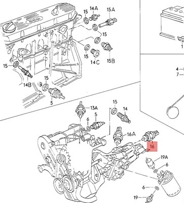 VW/AUDI/PORSCHE 924/944 SENSORE INTERRUTTORE LUCE RETROMARCIA OEM 084941521 - Imagen 1 de 4