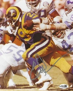 Signed ERIC DICKERSON Los Angeles Rams 8X10 Photo w/ JSA COA - Picture 1 of 1