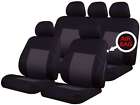 For Proton GEN-2 Treago Black/Navy Soft 9 Pce Front/Rear Seat Covers