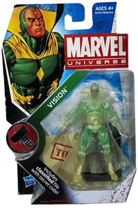 "Figura de acción Marvel Universe Series 2 #006 Vision (variante transparente) 3,75"" nueva 2009" - Imagen 1 de 6