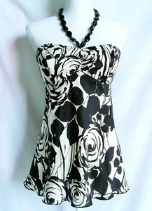 White House Black Market 100% Silk Women's Top Size S Sweetheart Neckline - Picture 1 of 4