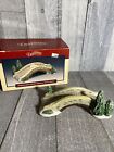 Lemax Porcelain Stone Bridge With Trees Dickensvale Collectables 1994 Christmas