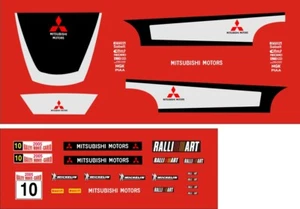 RÉPLICA LANCER / EVO - GRÁFICOS WRC / CALCOMANÍAS PARA ADAPTARSE A MITSUBISHI - Imagen 1 de 6