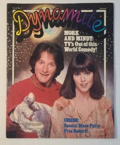 DYNAMITE magazine No. 56 w/ MORK AND MINDY Cover Robin Williams - Imagen 1 de 7