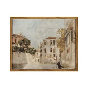 Arte de pared enmarcado InSimSea para sala de estar pintura clásica de paisaje urbano de colección... - Imagen 1 de 8