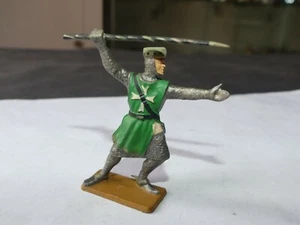 FIGURINE STARLUX MOYEN AGE VERT LANCE (MANQUE BOUCLIER) - Picture 1 of 3