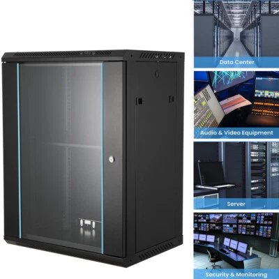 Gabinete de red de montaje en pared para rack de servidores de 15U para equipos de aire acondicionado de TI de 19 pulgadas Foto 1 de 4