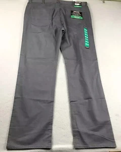 Kirkland Signature Pants Men 38X34 Gray Flat Front Standard Fit Straight Leg NWT - Picture 1 of 9