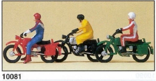 Moto Hercules Con Figure, Preiser 1/87 - Immagine 1 di 1