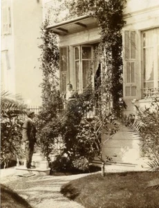 France Sunday in the Countryside Lady & Man Old Amateur Photo 1890 - Foto 1 di 3