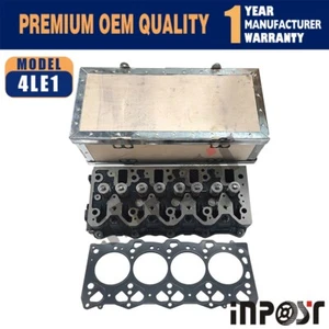 New 4LE1 Cylinder Head With Head Gasket For Isuzu 4LE1 Engine Hitachi Excavator - Bild 1 von 7