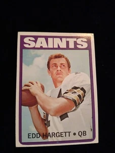 1972 Topps Football #191 Edd Hargett New Orleans Saints - Picture 1 of 2