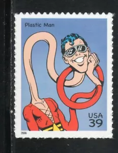 4084G * HOMBRE DE PLÁSTICO * DC COMICS * Estampilla de franqueo de EE. UU. montada sin montar o nunca montada - Imagen 1 de 1