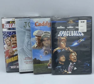 Various Sealed Dvd lot Space Balls, Caddy shack,Talladega Nights,John Wayne - Foto 1 di 9