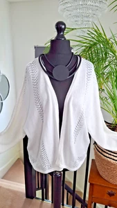 WOOLOVERS Quality lightweight Ladies knit cardigan Loose XL PLUS size 16 18 20 - Picture 1 of 12