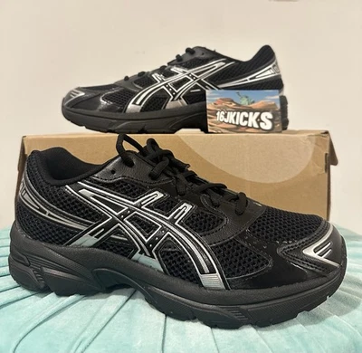 ASICS гель-1130 черный чистого серебра GS размер 6,5y 1204A169-001 новый быстрая доставка - Изображение 1 из 4