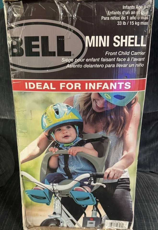 Bell Mini Shell Front Child Carrier Bike Bicycle Seat Green 1 33lbs