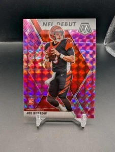 2020 Joe Burrow Mosaic Pink Camo Prizm Rookie NFL Debut #261 Bengals - Picture 1 of 2