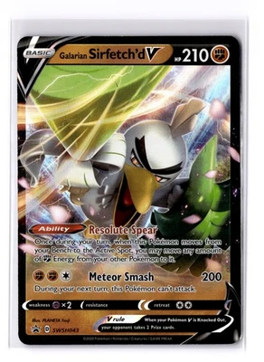 Galarian Sirfetch'd V - SWSH043 Sword & Shield Black Star Promo Card - NM - Image 1 of 2