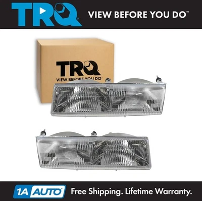 Juego de montaje de faros TRQ para Mercury Cougar 1989-1990 1992-1994 Grand Marquis Foto 1 de 4