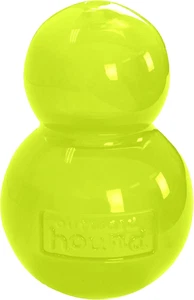 Double Tuff Treat Dog Toy Large 5in Green Chew Ball for Medium Large Dogs - Picture 1 of 11