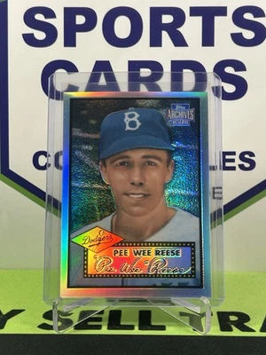 Pee Wee Reese 2001 Topps Archives Reserve Baseball “Refractor Reprints” - Image 1 of 2