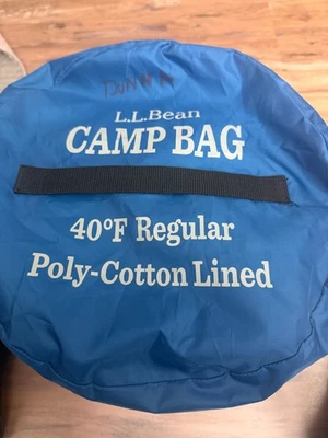 L.L. SACO DE DORMIR ADULTO FORRADO DE FRANELA DE FRIJOL RELLENO DE POLIÉSTER *** 40* CLASIFICACIÓN F. Foto 1 de 4