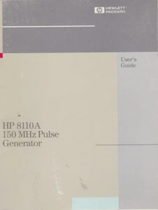 HP 8110A 150 MHz Impulsgenerator Bedienungsanleitung Handbuch Keysight Agilent - Bild 1 von 2