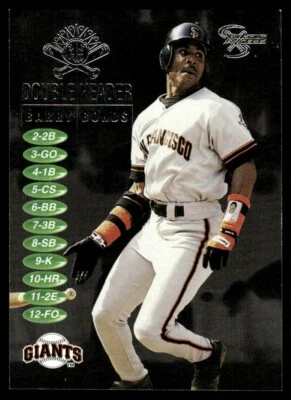 1998 SkyBox Dugout Axcess Double Header Barry Bonds San Francisco Giants #3DH - Image 1 of 2