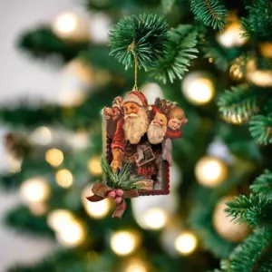 Ragon House Natale Vintage Look 6,5" Decorazione Maschera di Babbo Natale - Foto 1 di 3