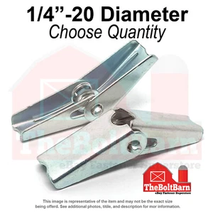 Tuercas de anclaje de palanca de resorte de 3/8"-16 zinc grueso transparente (elige la cantidad) - Imagen 1 de 7