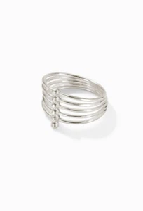 Stella & Dot Rhett Ring Silber/Gold Nagelneu Originalverpackt - Bild 1 von 15