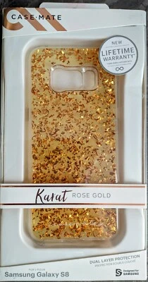 Case-Mate Karat Rose Gold Phone Back Case For Samsung Galaxy S8 Foto 1 de 4