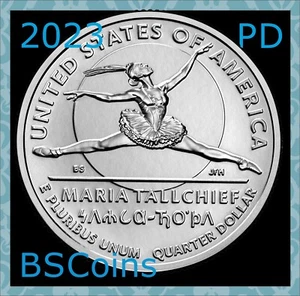2023 P&D American Women Quarter Series - Maria Tallchief - TWO Coins Ship TODAY! - Picture 1 of 3